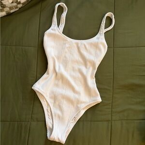 aerie Textured One-Piece Swimsuit